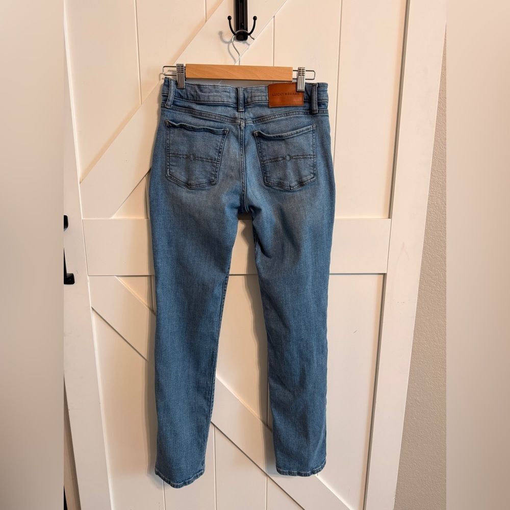 Lucky Brand Denim Mid Rise Blue Straight Leg Jeans Women's Size 6/28